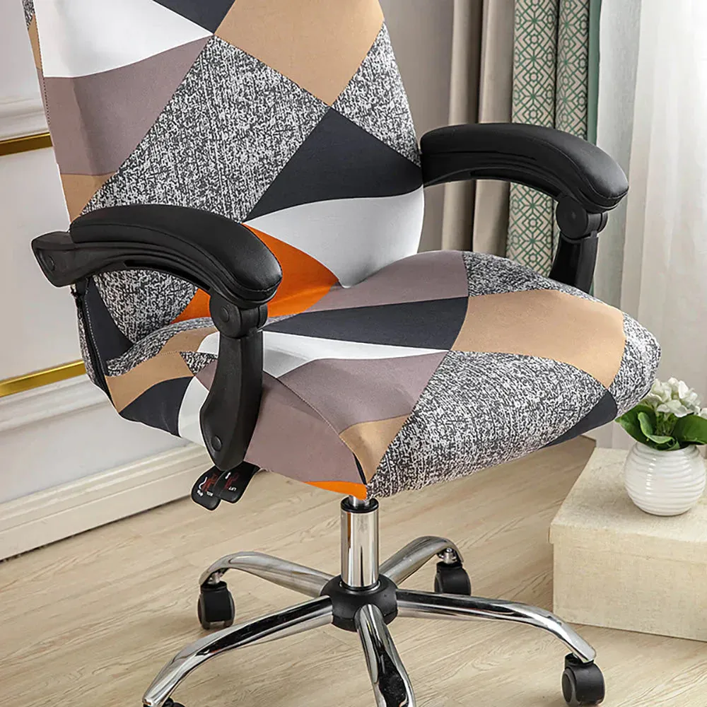 Spandex Print Stretch Office Chair Cover