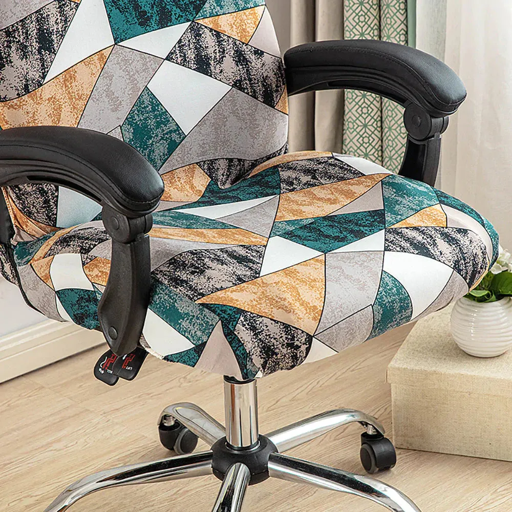 Spandex Print Stretch Office Chair Cover