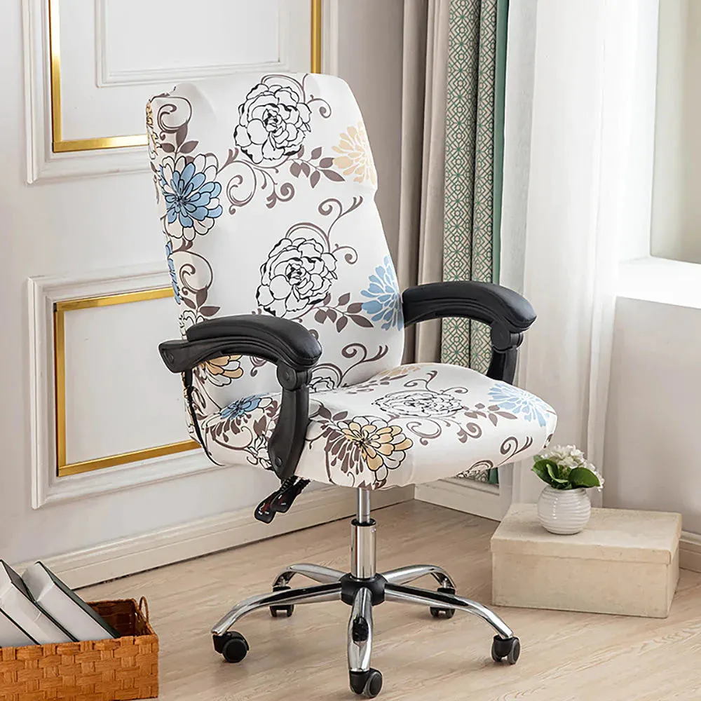 Spandex Print Stretch Office Chair Cover