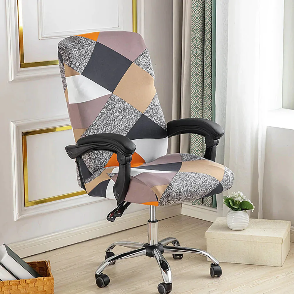 Spandex Print Stretch Office Chair Cover