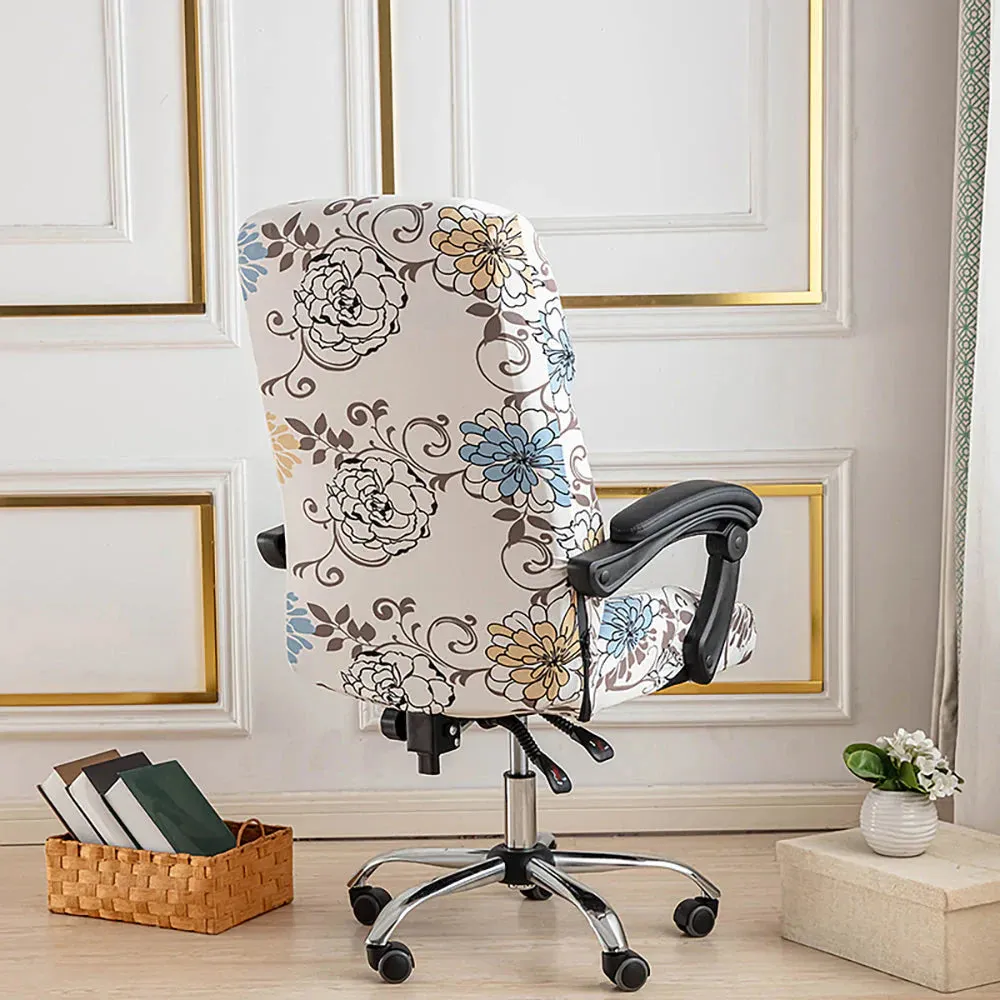 Spandex Print Stretch Office Chair Cover