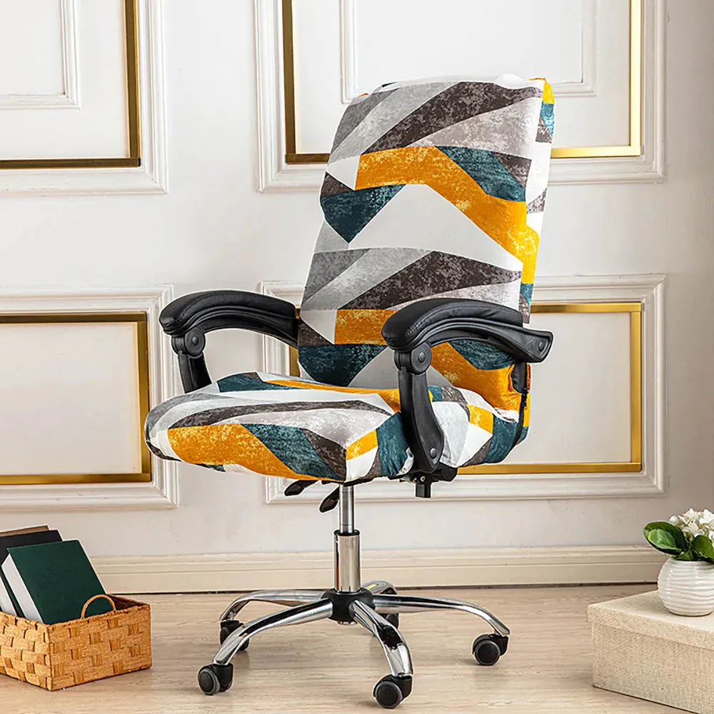 Spandex Print Stretch Office Chair Cover