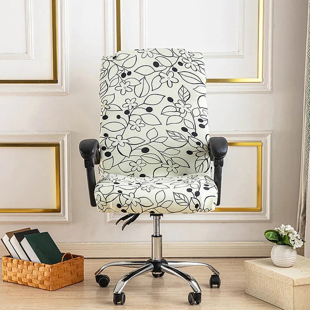 Spandex Print Stretch Office Chair Cover