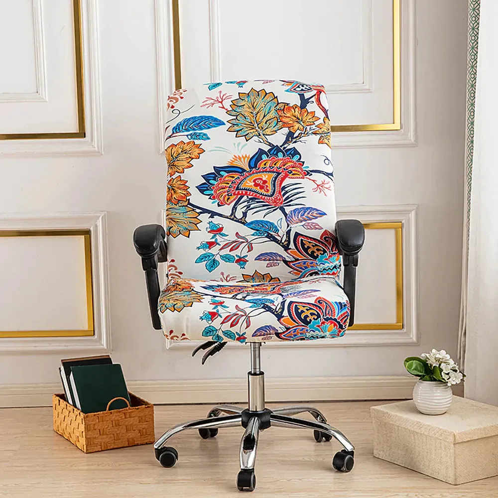 Spandex Print Stretch Office Chair Cover