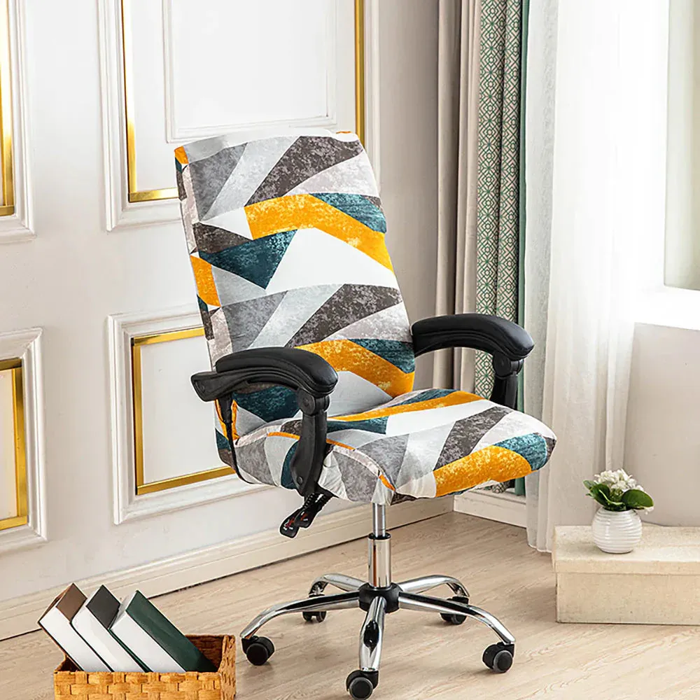 Spandex Print Stretch Office Chair Cover