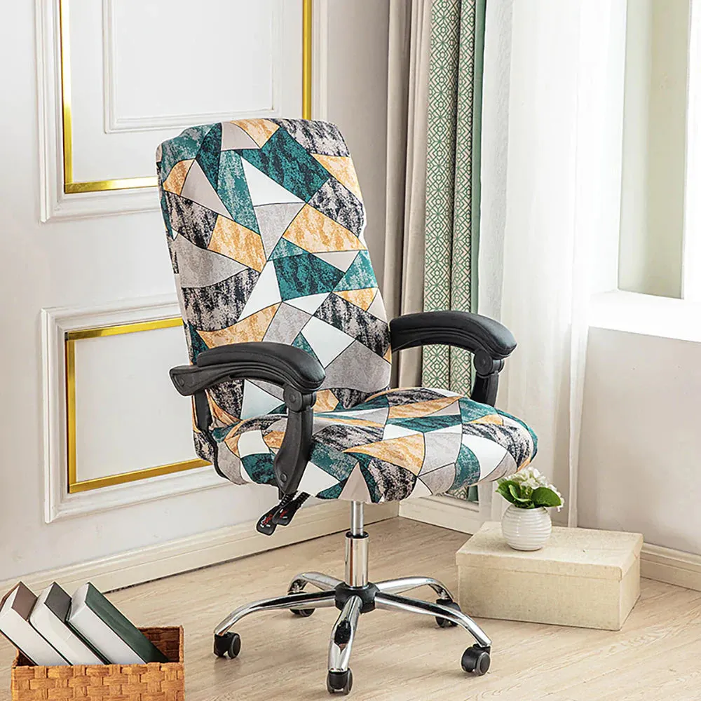 Spandex Print Stretch Office Chair Cover