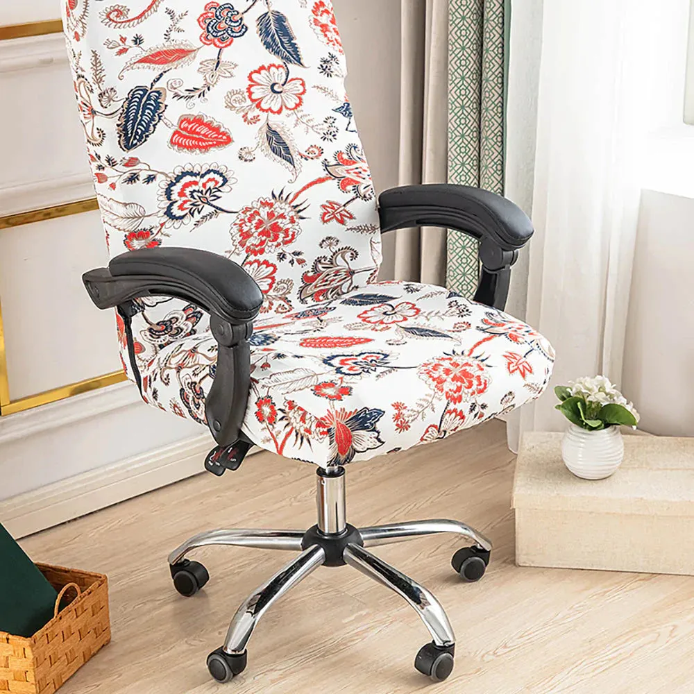 Spandex Print Stretch Office Chair Cover