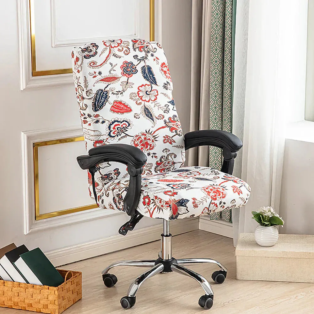 Spandex Print Stretch Office Chair Cover