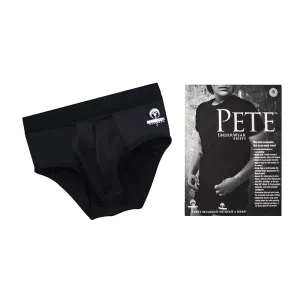 SpareParts Pete Briefs Nylon Packing Underwear Black Size 2XL