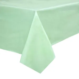 Sparkle and Bash Mint Green Plastic Rectangle Party Table Cloth Cover (3 Pack)