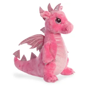 Sparkle Tales Dahlia Pink Dragon Soft Toy