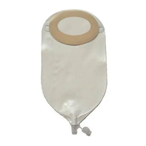 Special Nu-Flex Oval Adult Post-Op Drain Pouch with Barrier 1-1/4" x 2-1/4" Pre-Cut, Convex