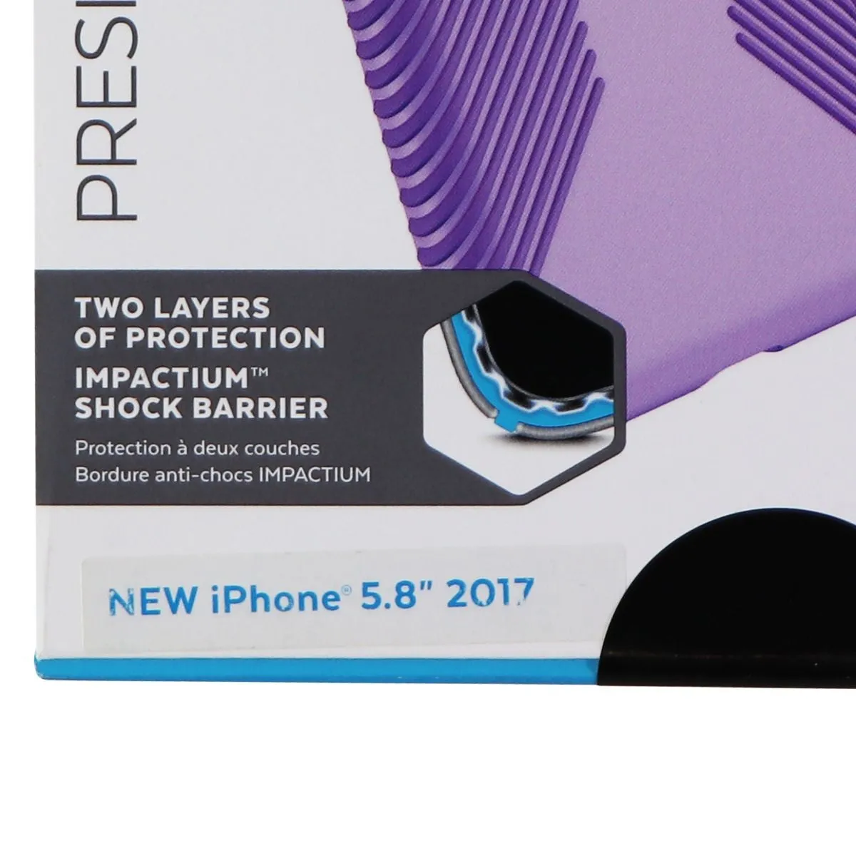 Speck Presidio Grip Hard Case for iPhone Xs/X - Aster Purple/Heliotrope Purple