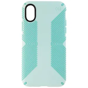 Speck Presidio Grip Hybrid Hard Case for Apple iPhone X - Surf Teal/Mykonos Blue