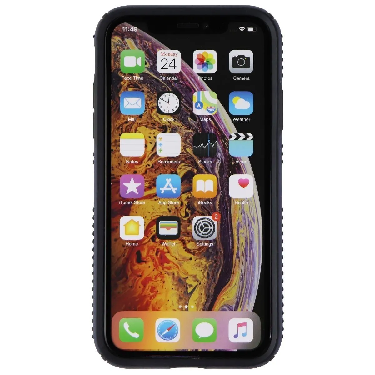 Speck Presidio Grip Series Case for Apple iPhone XR - Blue/Carbon Black