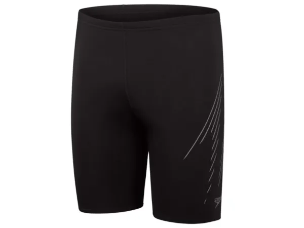 Speedo Hyperboom Placement Mens Jammer (Black/Grey)