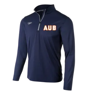 Speedo Jersey 1/4 Zip Long Sleeve T-Shirt (Customized) - Auburn Aquatics