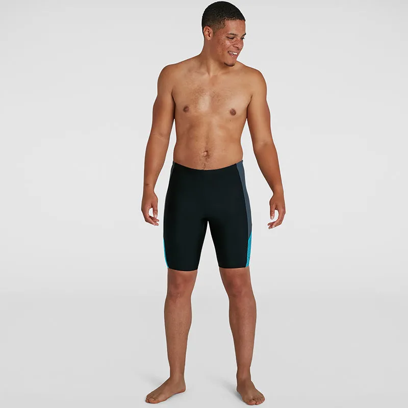 Speedo - Men's Dive Jammer - Black/Grey/Blue