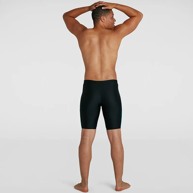 Speedo - Men's Dive Jammer - Black/Grey/Blue