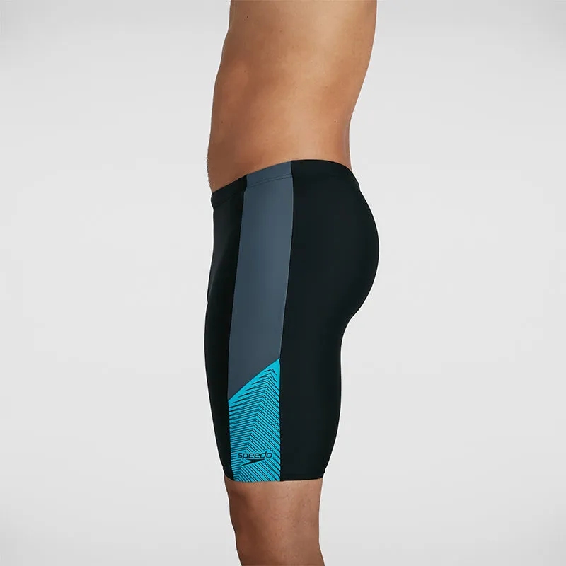 Speedo - Men's Dive Jammer - Black/Grey/Blue