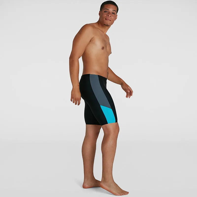 Speedo - Men's Dive Jammer - Black/Grey/Blue