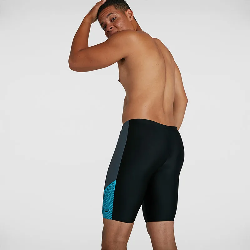 Speedo - Men's Dive Jammer - Black/Grey/Blue