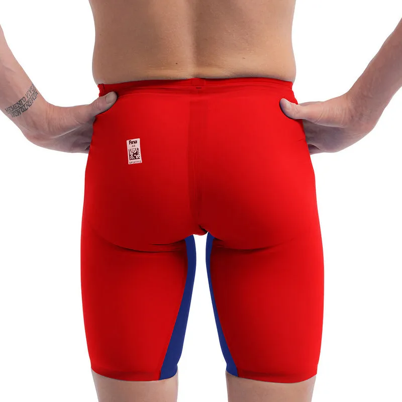 Speedo - Men's Fastskin LZR Pure Valor 2.0 Jammer - Red/Blue