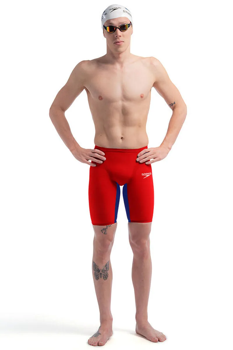 Speedo - Men's Fastskin LZR Pure Valor 2.0 Jammer - Red/Blue