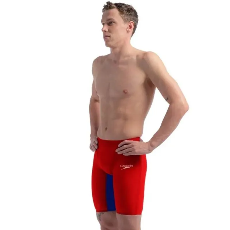 Speedo - Men's Fastskin LZR Pure Valor 2.0 Jammer - Red/Blue