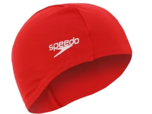 Speedo Polyester Swim Cap (Red)