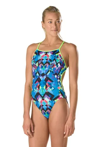 SPEEDO Turnz Printed Tie Back - One Piece Swimsuit