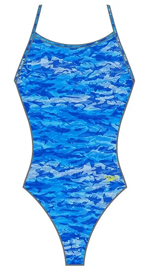 SPEEDO Turnz Printed Tie Back - One Piece Swimsuit