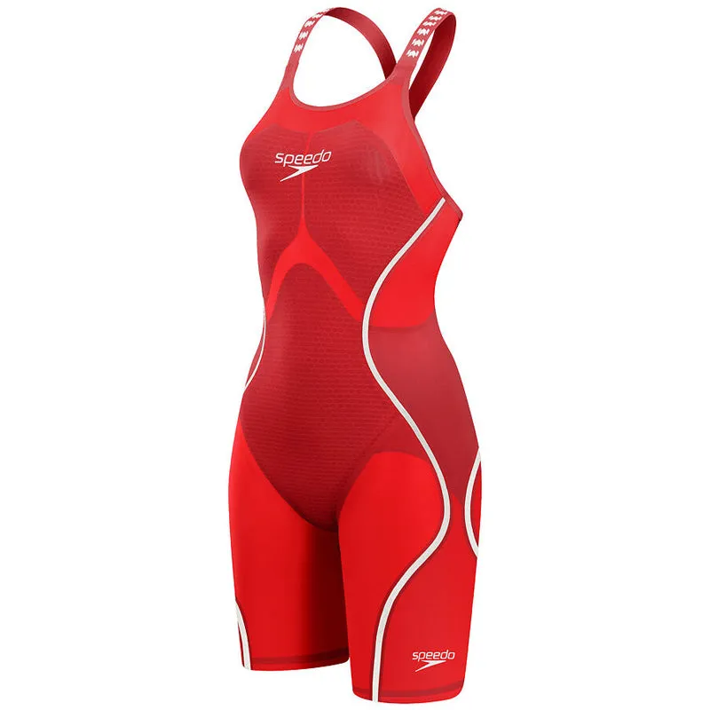 Speedo - Women's Fastskin LZR Pure Intent 2.0 Closedback Kneeskin - Red/White