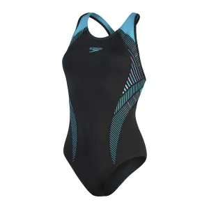 Speedo Womens Placement Leaderback One Piece