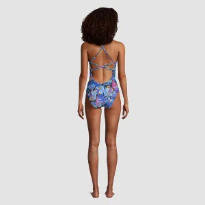 Speedo Womens Printed X Back Swimsuit - Catatonic