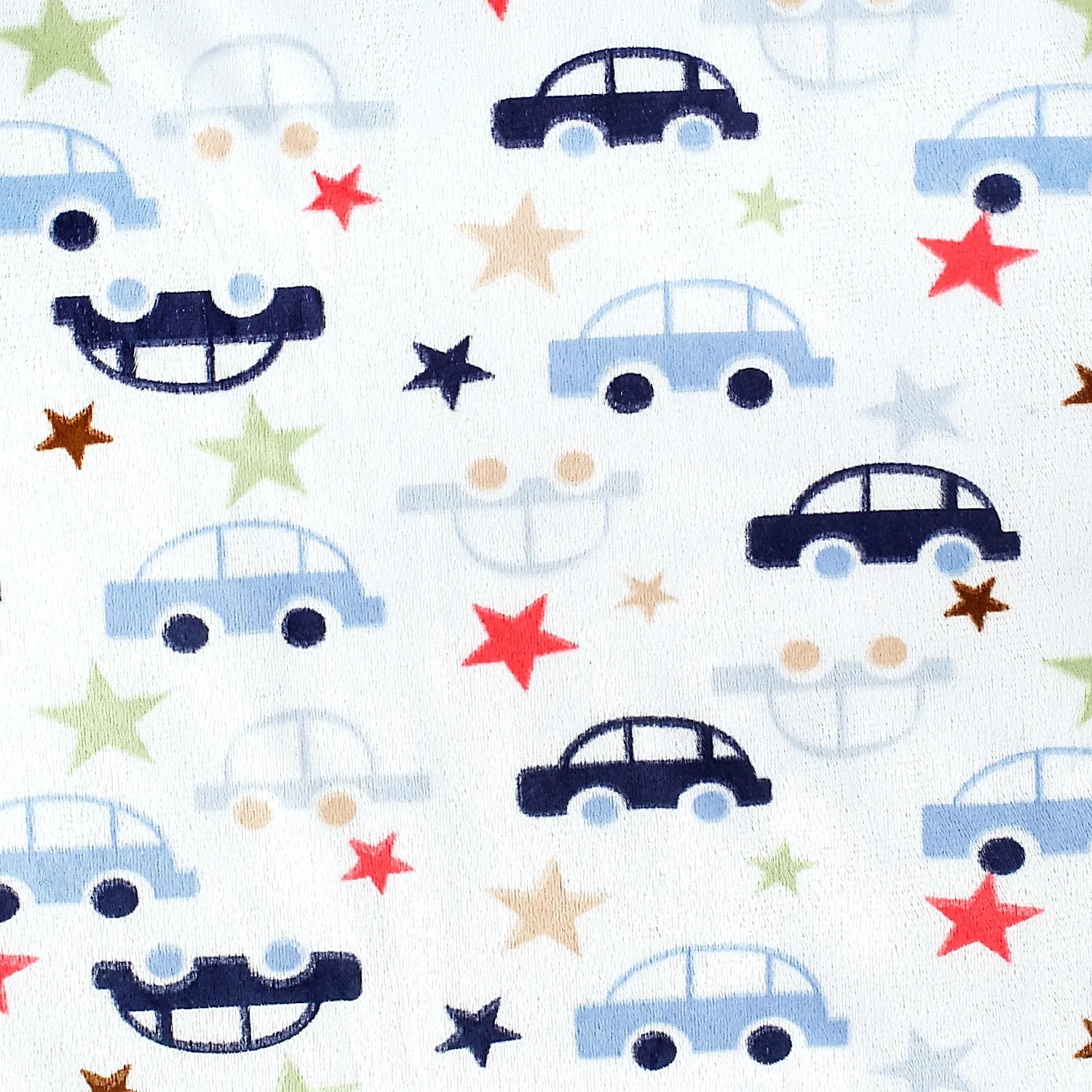 Speedy Car Blue And White Blanket