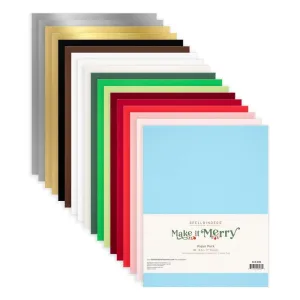 Spellbinders Cardstock Pack 8.5"x11" 18 pack Make It Merry