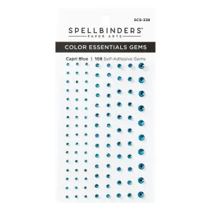 Spellbinders Colour Essentials Gems 108/Pkg Capri Blue