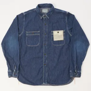 Spellbound 46-161E Denim Work Shirt - Mid Wash