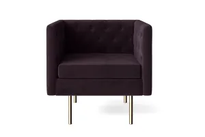 Spezia Armchair Purple Velvet