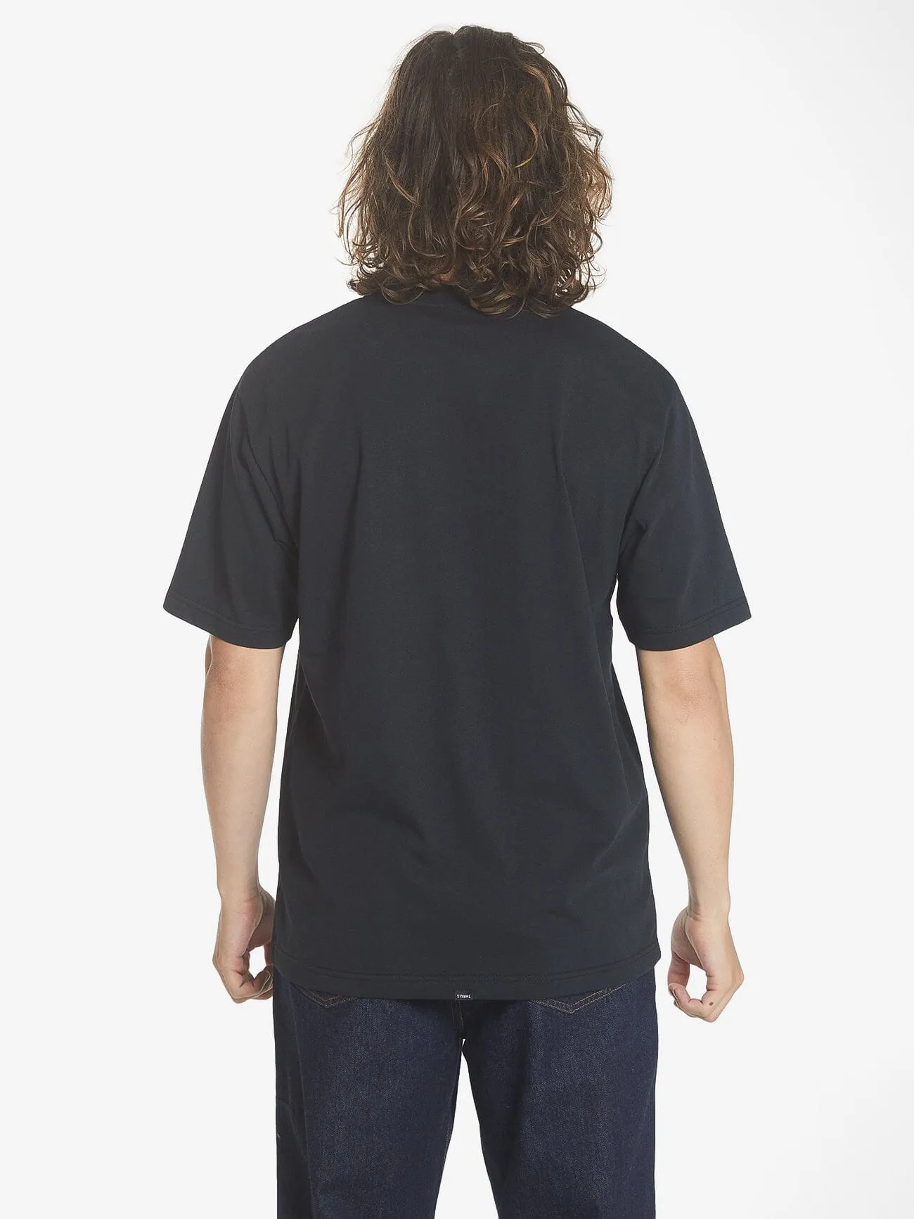 Sphere Embro Oversize Fit Tee - Washed Black