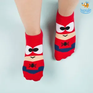 Spiderman Cartoon Socks