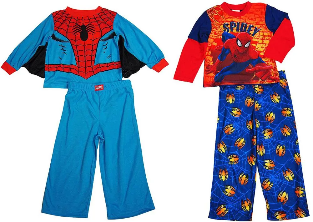 Spiderman Toddler Boys Long Sleeve Flame Resistant Sleep Pajama Set, 38238