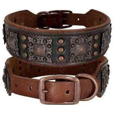 Spike Leather Dog Collar