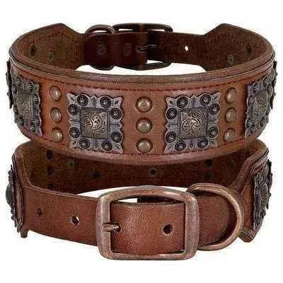 Spike Leather Dog Collar