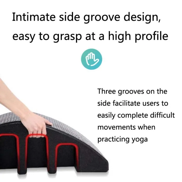 Spine Corrector Yoga Pilates Massage Bed Fitness Cervical Muscle Relaxation Yoga Block(Black)