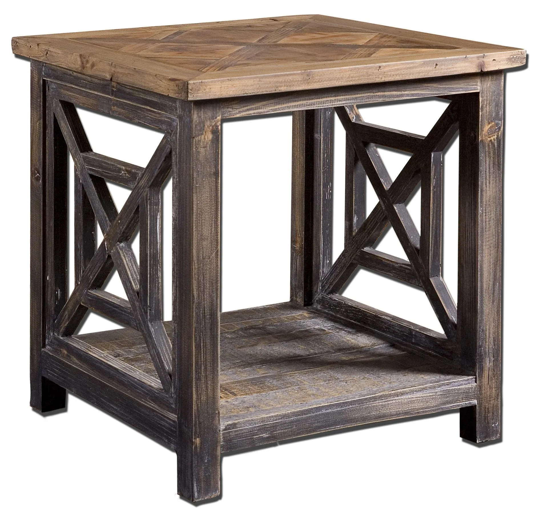 Spiro Reclaimed Wood End Table