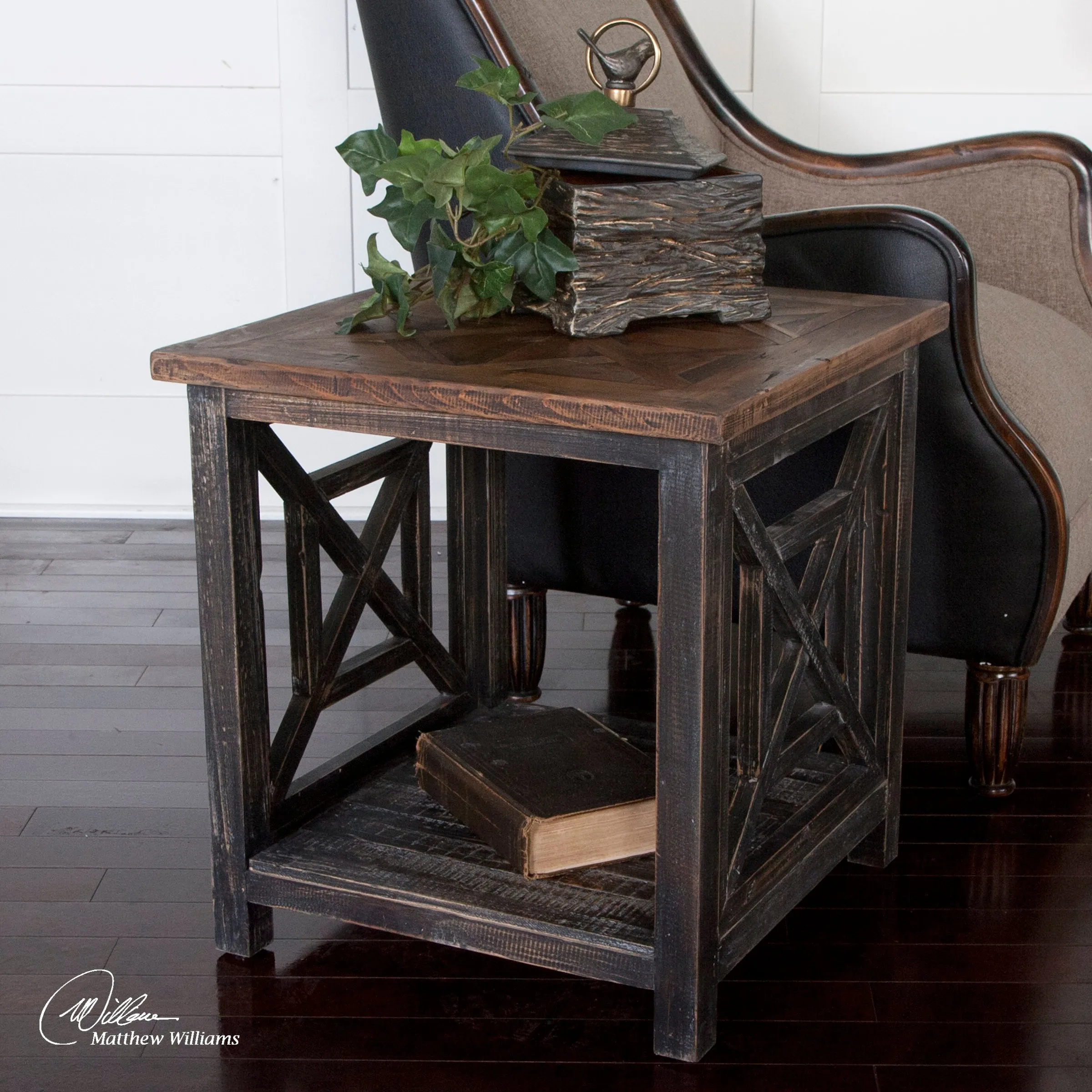 Spiro Reclaimed Wood End Table