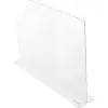 Splash Guard, Large, 4-1/2"W x 23-1/2"D x 18"H, Clear