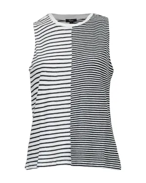 Split Stripe Tank Top